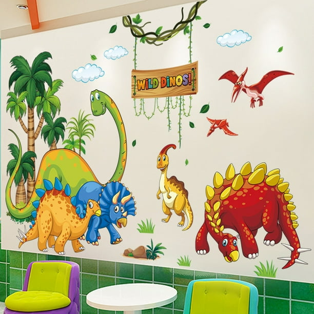 Gersoniel 64 Calcomanías De Suelo De Huellas De Dinosaurio, Calcomanías De Pared Para Despegar Y Pegar, Huellas De Dinosaurio, Calcomanías De Pared Para Bebé, Guardería, Dormitorio, Decoración Del Hogar