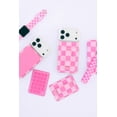 thumbnail image 3 of Walli Cases iPhone 16 Pro Max Phone Case with Wallet and Finger Strap - Bubblegum Check, 3 of 5