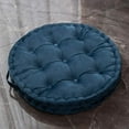 thumbnail image 3 of Nvzi Round Floor Pillow with Handle Solid Thick Chair Cushion Super Soft Comfy Seat Cushion Meditation Cushion for Yoga Living Room Sofa Balcony Outdoor (Light Grey, Diameter 24), 3 of 4