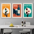 thumbnail image 3 of wall26 Framed Canvas Print Wall Art Set Deco Chic Fashionable Wine Posters Drinks &amp; Cocktails Food Illustration Modern Art Decorative Contemporary for Living Room, Bedroom, Office - 24"x36&q, 3 of 5