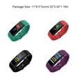 thumbnail image 3 of Langgg Bracelet Intelligent Étanche Montre Intelligente Multifonction Fonction Rappel Bracelet Sangle pour Bain Natation Course Rouge 1 Ensemble, 3 of 6