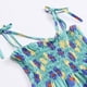 thumbnail image 4 of Vestido Para Niñas Ropa Para Bebés Ropa De Verano Para Niños Pequeños Vestido Sin Mangas Con Tirantes Ropa Floral Para Niños Verde Odeerbi LM103-5574, 4 of 9
