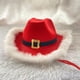 thumbnail image 4 of Navidad con Luces Led Sombrero de Vaquero Sombrero Rojo de Vaquero Occidental Sombrero de Luces Recortadas de Papá Noel（价格包含Opp袋包装价格不要随意降价）, 4 of 7