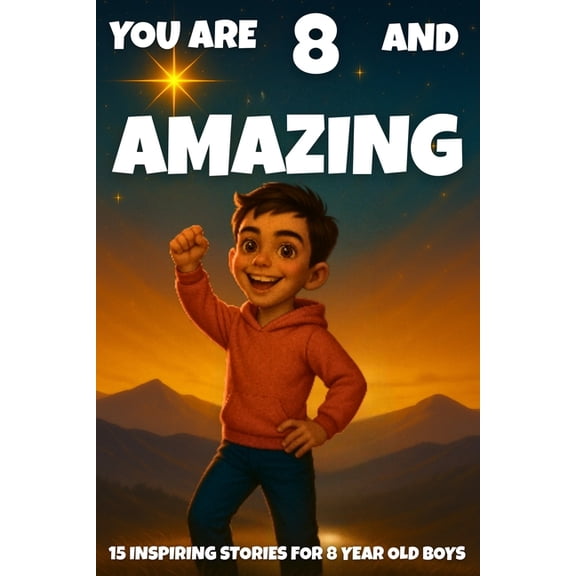 You Are Amazing YOU ARE 8 AND AMAZING! Inspiring Stories for 8-Year-Old Boys: 15 Motivating Tales of Bravery, Confidence, Friendship, an, Book 6, (Paperback)