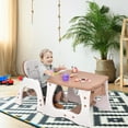 Costway 3 in 1 Baby High Chair Convertible Play Table Seat Booster