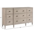 thumbnail image 3 of Beaumont Lane Wood Dresser in Flannel Beige Finish, 3 of 4
