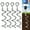Silver, variant on Urban Deco 10.6 Inch Spiral Ground Anchors with T-Hook Silver Spiral Stake Outdoor Heavy Duty Camping Stakes Spiraling Anchor Ground Anchors with 4 Strong Belts for Tent, Trampolines, Sheds, Swings