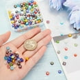 thumbnail image 3 of 151Pcs Handmade Flower Millefiori Lampwork Glass Beads 3 Styles Flat Round Handmade Glass Beads Coloured Glaze Beads Loose Mosaic Beads, 3 of 9