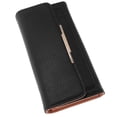 thumbnail image 1 of WASHWEPE Cartera Larga Para Mujer De Cuero PU Con De Cremallera Y Compacto, 1 of 6