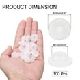 thumbnail image 2 of Tapones de goma Uxcell de 12 mm/0.5" para viales, 100 piezas de tapón de silicona tipo hongo para viales de vidrio y frascos de cultivo de líquidos, blanco, 2 of 5