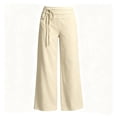 thumbnail image 6 of XIYNBAOK Girls Linen Dress Pants Drawstring Loose High Elastic Waist Hiking Trousers Kids Teen Casual Athletic Preppy Sweatpants Schoolwear, 6 of 6