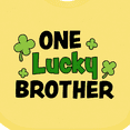 thumbnail image 4 of Inktastic One Lucky Brother with Shamrocks Boys Baby Bib, 4 of 4