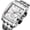 White Silver, variant on MEGIR Men Sports Chronograph Watch Square Stainless Steel Quartz Wristwatch Business Big Dial Clock