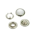 thumbnail image 1 of 100PCS High-Quality Pearlescent Five-Prong Snap Buttons - Metal Cufflink Fasteners for Clothing, 1 of 7