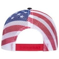 thumbnail image 3 of 6 Panel Low Profile American Flag Patriot USA Mesh Back Trucker Hat, Camo, 3 of 3