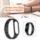 thumbnail image 1 of Correa de reloj de acero inoxidable para Mi Band 6/6 NFC/5/5 NFC (negro), 1 of 6