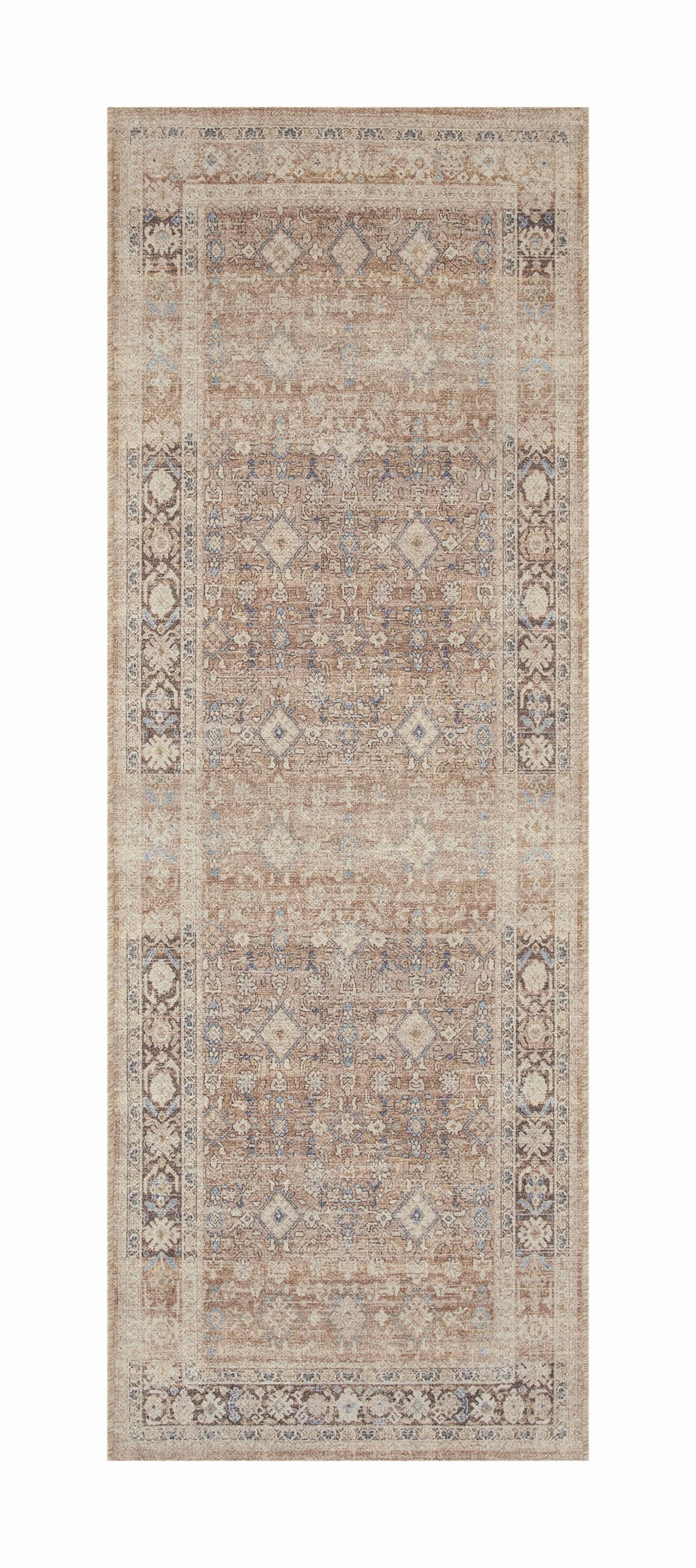 (2 pack) Better Homes & Gardens Neutral Persian Indoor 2.5' x 7' Runner Rug