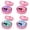 Pink, variant on Dumpling Squishy Steamed Bun Slow Rising Toys, Simulation Food Squeeze Fidget Toys with Basket Random Style Adult Desk