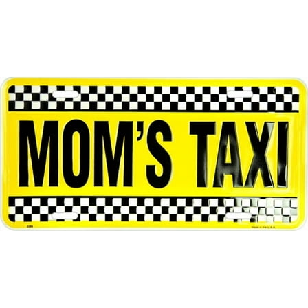Hangtime Mom's Taxi 6x12 License Plate