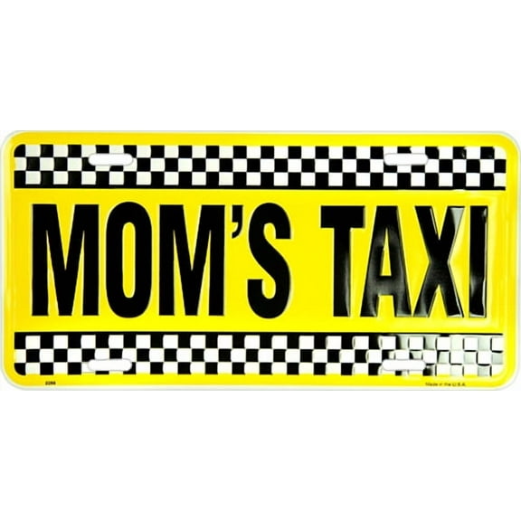 Hangtime Mom's Taxi 6x12 License Plate