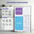 thumbnail image 5 of Conserv 10cf Top Freezer Refrigerator 24in Frost Free E-Star Quiet 43dB 110V SS, 5 of 13