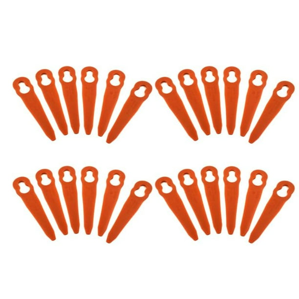 24PCS Replacement Grass Trimmer Blades Plastic Cutter For Stihl PolyCut