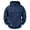 Navy, variant on Men's Zipper Cardigan Hoodie Solid Color Long Sleeve Casual Sweater Jacket