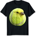 thumbnail image 2 of 100% Cotton Yellow Bird Tennis Ball Design T-Shirt, 2 of 5