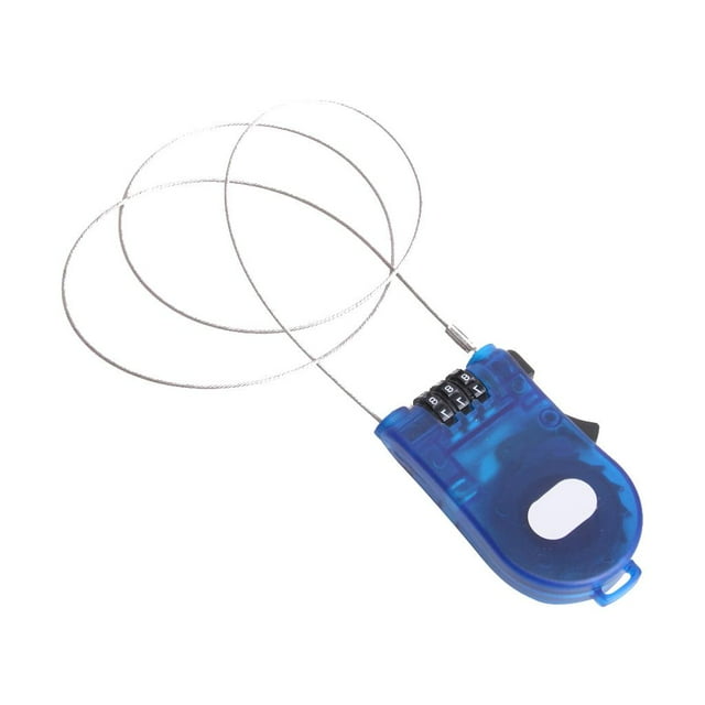 Cable de bloqueo combinación retráctil perfecl para Bici Equipaje Azul duradero