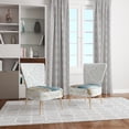 thumbnail image 3 of Designart "Fields Of Gold Watercolor Flower IV" Upholstered Traditional Accent Chair - Arm Chair, 3 of 5
