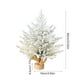 thumbnail image 3 of Árbol de Navidad de Escritorio de 24 Pulgadas con Simulación de Pe, Decoración Flocada con Luz, Decoración Interior, Adornos de Regalo Navideños, 3 of 6