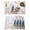 Pink Blue Off White, variant on Birds Floral Placemats Set of 12, Farmhouse Pink Flower Leaf Wood Grain Brown Placemats for Dining Table, Place Mats for Kitchen Tabletop, Waterproof Wipeable Dining Table Mats Set