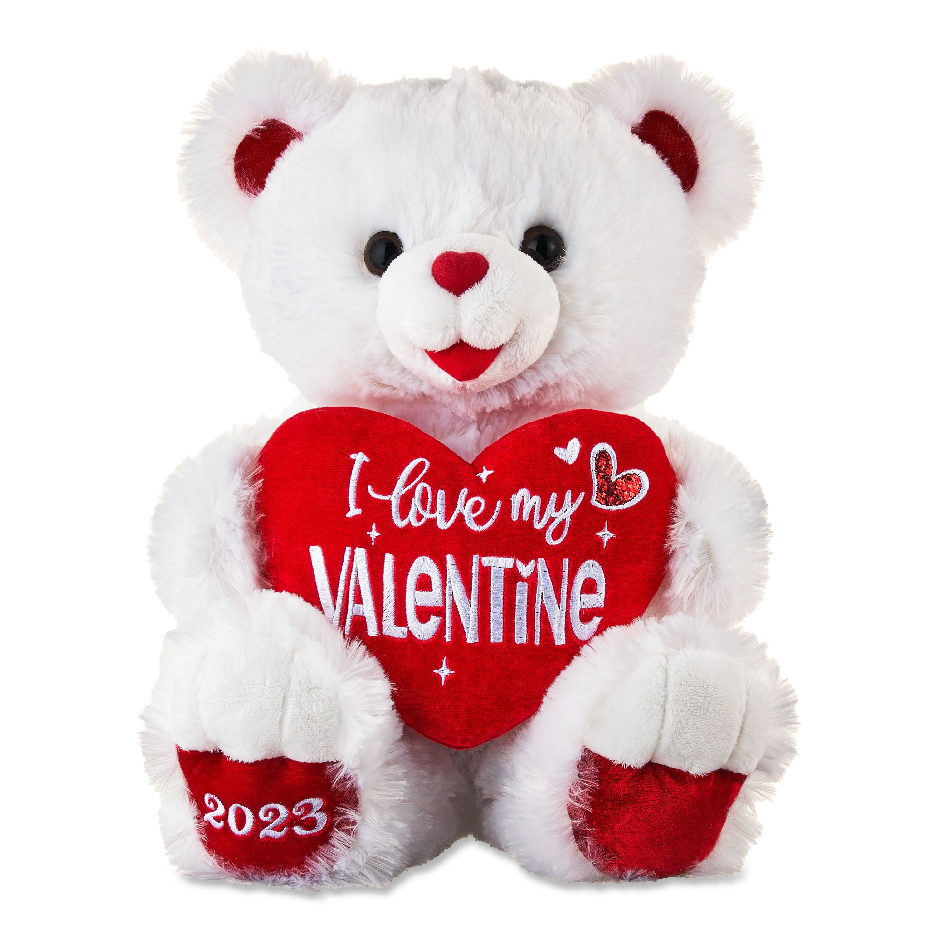 Way to Celebrate! Valentine’s Day 15in Sweetheart Teddy Bear 2023, White