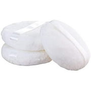 2Pcs Large Powder Puff, Velour Body Powder Puff, Round Fluffy Powder Puffs, Ultra Soft Body Puff, Washable for Loose Body Powder Face Powder Baby