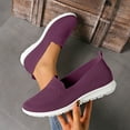 thumbnail image 4 of Women‘s Comfort Walking Shoes, Cushioned Arch Support with Flexible Sole, Lightweight Casual Shoes for Standing Work, Shopping, and Travel. Dark Purple 36, 4 of 4