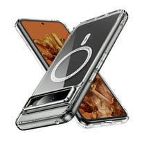 ELEHOLD Case for Google Pixel 9 Pro XL, Magnetic Slim Shockproof Protective Case Cover,Clear