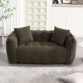 thumbnail image 2 of PORKISS Oversized Bean Bag Chair with 2 Pillows, Giant Large Loveseat Bean Bag Chair Couch for Adults Teens, Chenille Fabric Sofa, Olive Green, 2 of 12