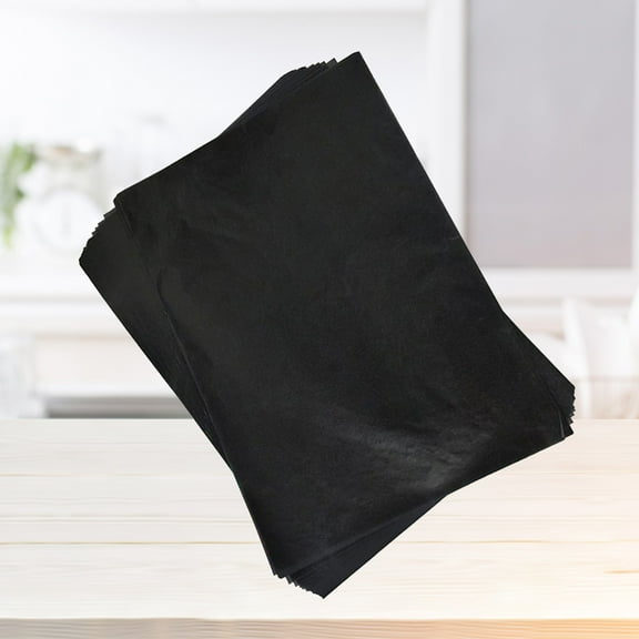 Masteelf 100pcs Carbon Transfer Paper for Tracing, Graphite Coated Black Carbon Paper for Painting and Art Projects