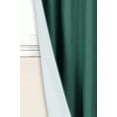thumbnail image 2 of Gorgeous Home Linen 2PC Hunter Green Solid Matte Color Window Lined Panel Curtain Rod Pocket 37" Width X 108" Length (each) Panel, 2 of 6