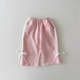 thumbnail image 3 of Hiijoy Toddler Girls Outfits Long Sleeve Bowknot Sweatshirt Pants 2Pcs Set, Sizes 2-3T, 3 of 4