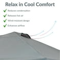 thumbnail image 3 of Sunnydaze 10' x 10' Gray Solid Premium Pop-Up Canopy Shade with Vent, 3 of 16
