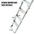 thumbnail image 4 of Aluminum Attic Ladder 350lb Capacity 22.5x54 In Opening, 4 of 23