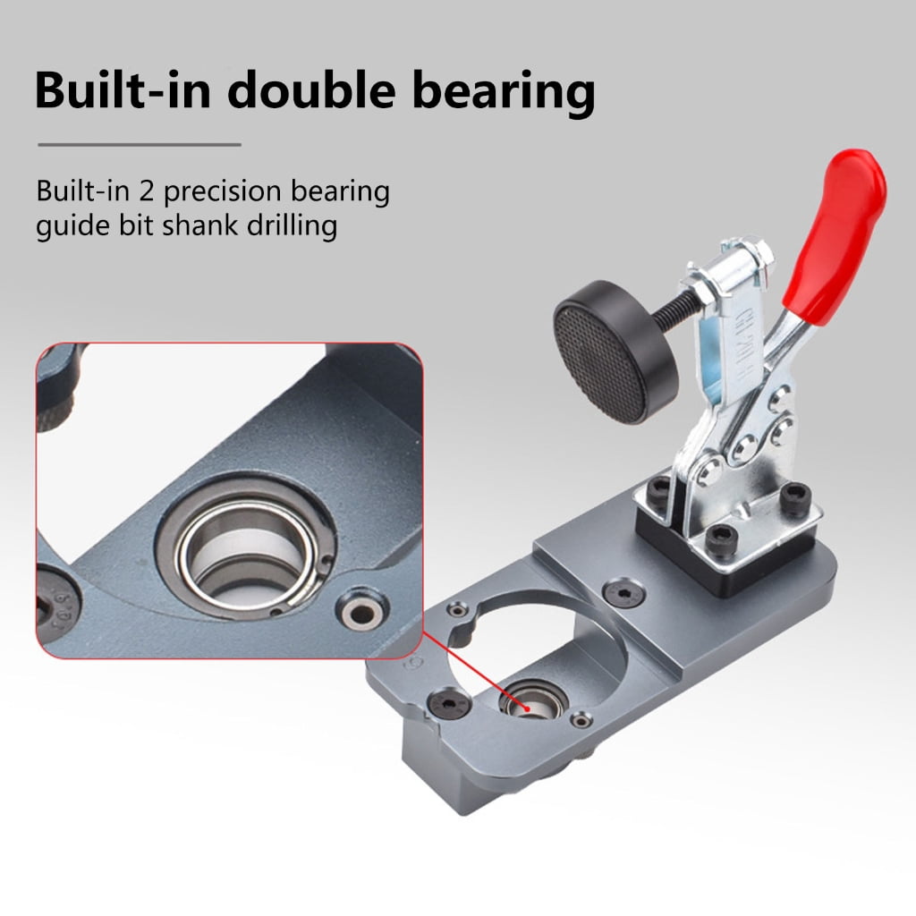 MOMOJIA 35mm Concealed Hinge Jig Hinge Hole Locator for DIY Woodworking Project