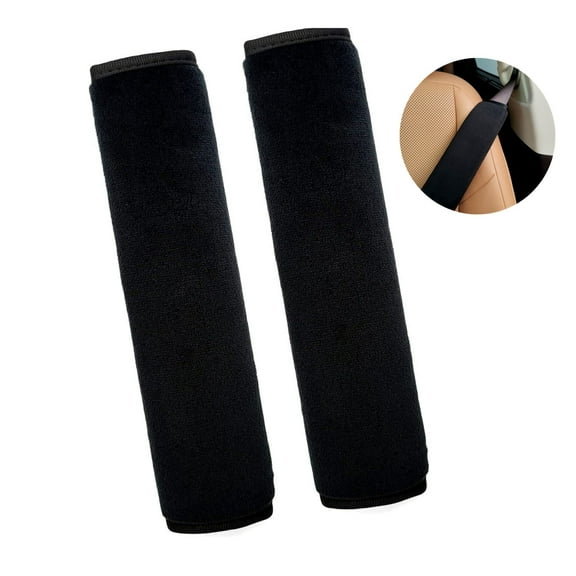 2 PCS Auto Belt Shoulder Pad, Soft and Comfortable Extender Shoulder Pads for Most Models, Give U Comfortable Driving,Seat Belt Cover Extension Shoulder Pads Compatible with Most Car Models
