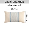 thumbnail image 6 of Unique Bargains Geometry Weave Patchwork Pillow Covers Set of 2 Blue 12" x 20", 6 of 6