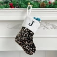 thumbnail image 2 of MuZeFu Christmas Stockings with Initials Christmas Letter Solid Stocking Wool Pendant Christmas Decorations Gift Bag Socks, 2 of 3