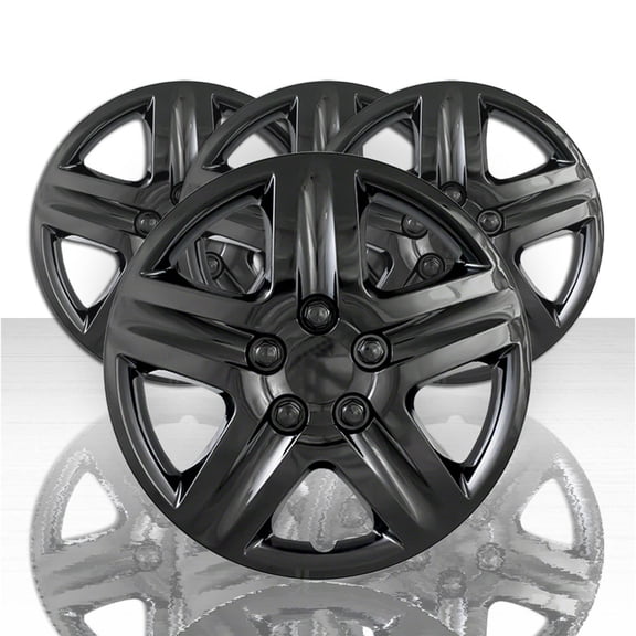 Set of 4 18" 5 Spoke Wheel Covers - Gloss Black