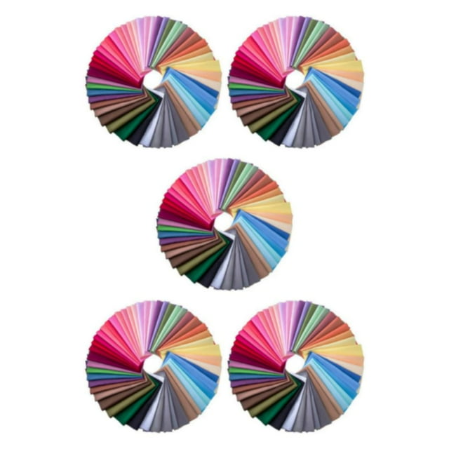 Baohd 50pack/lot Vibrant Color Cotton Mixed Squares Fabric Patchworks For Sewing Quilting Craft Compact 5Set