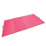 4'x8'x2" Gymnastics Gym Folding Exercise Aerobics Mats Stretching Yoga Mat Pink by Magshion