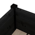 thumbnail image 6 of vidaXL Garden Planters 2 pcs Black 27.6"x27.6"x27.6" Solid Wood Pine, 6 of 8